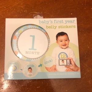 Baby month by month stickers